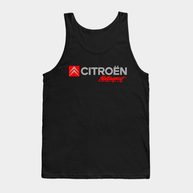 Citroen Motorsport Classic logo Tank Top by chjannet